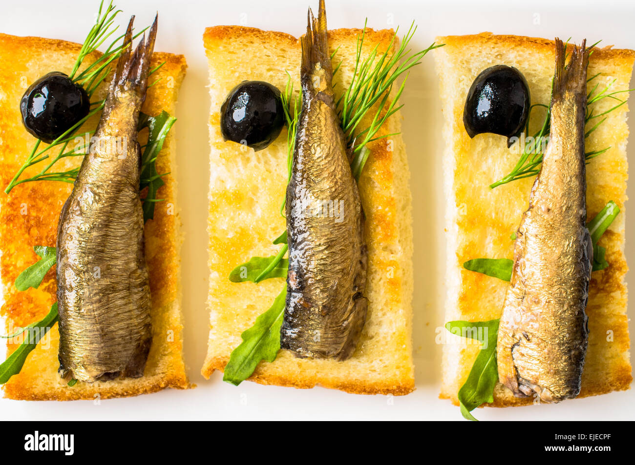 Pincho pintxo sandwich sardines hires stock photography and images Alamy