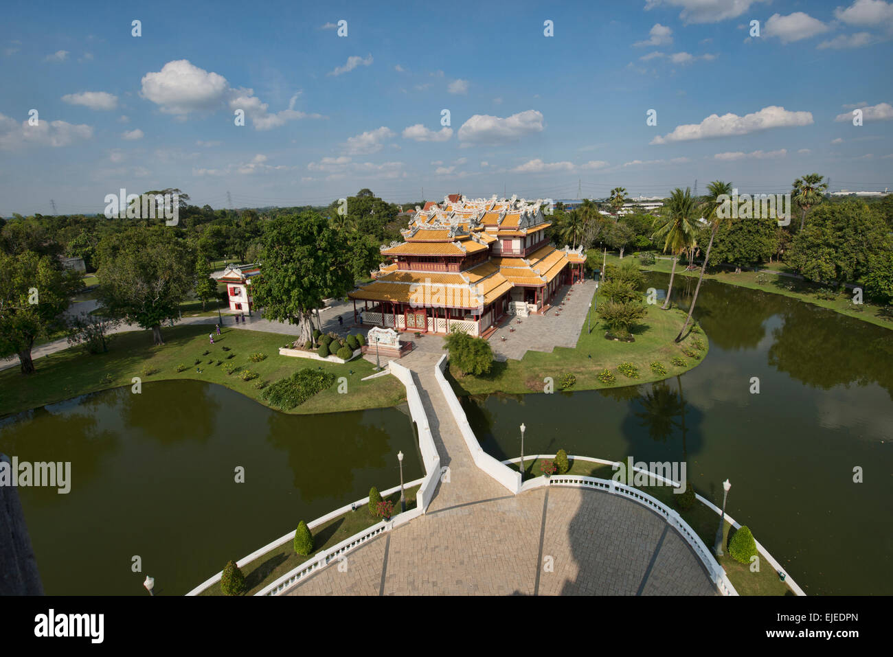 Wehart Chamrunt  Chinese Pavilion at the Bang Pa-In Summer Palace, Ayutthaya, Thailand Stock Photo