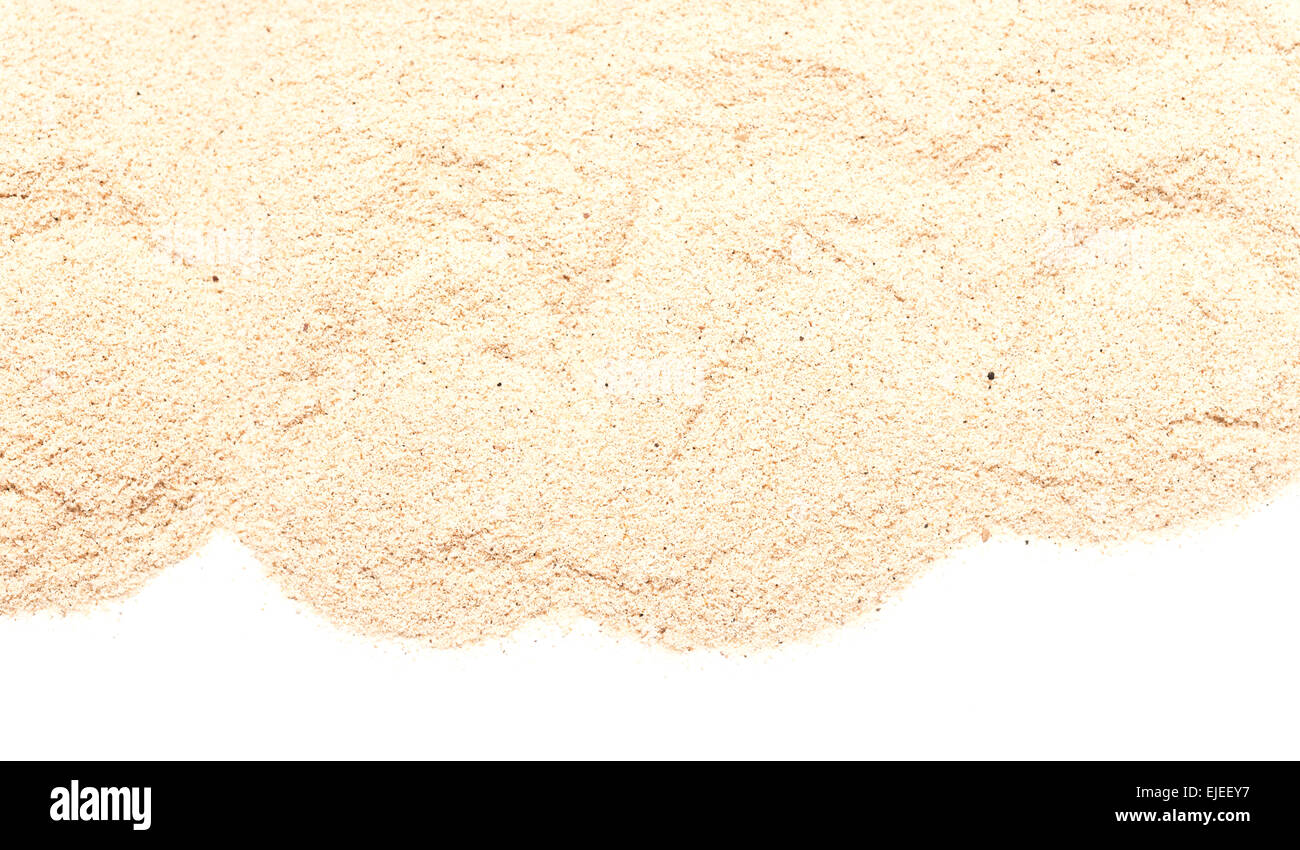 pile of sand isolated on white background Stock Photo - Alamy