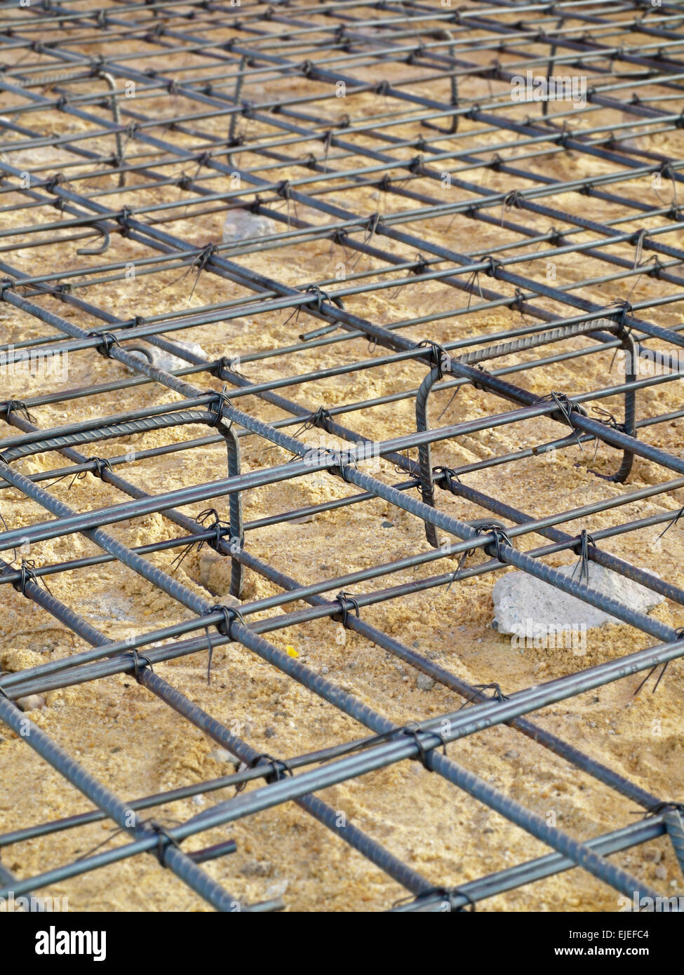 Concrete forms and steel installation for the floor Stock Photo Alamy