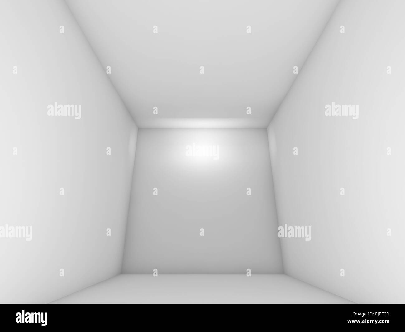 Abstract white empty room interior with spot light. 3d render ...