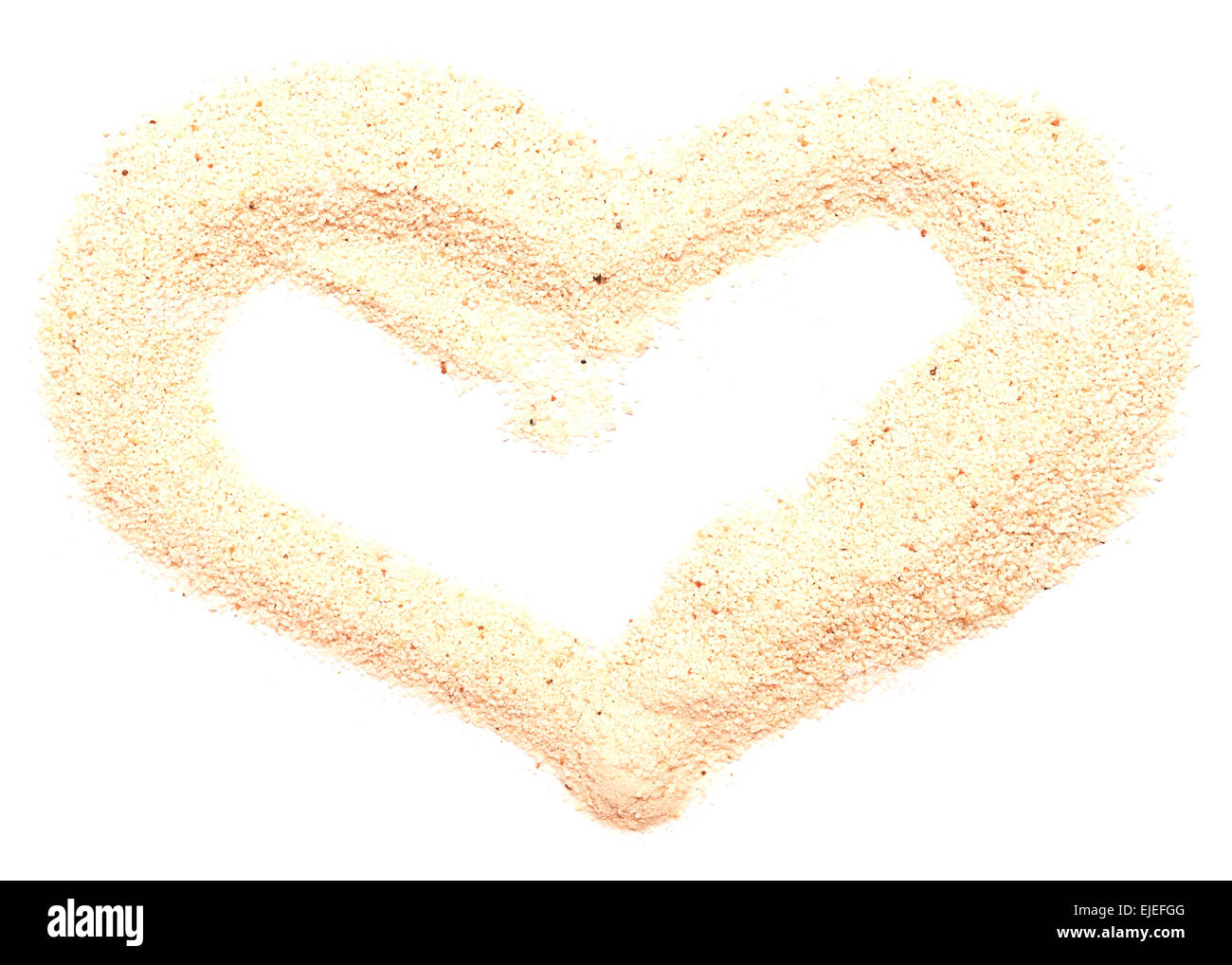 sand heart isolated on white background Stock Photo Alamy