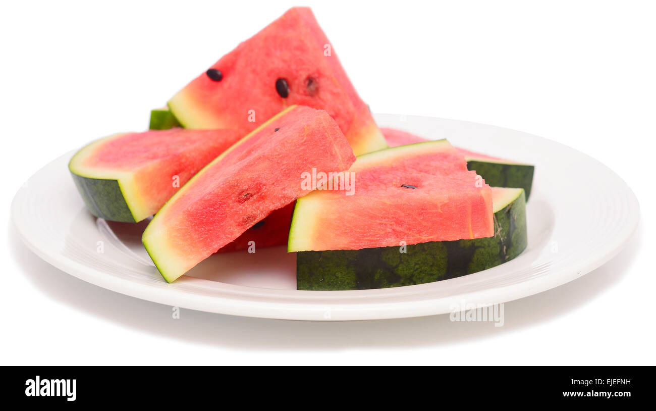 Watermelon isolated on white background Stock Photo - Alamy