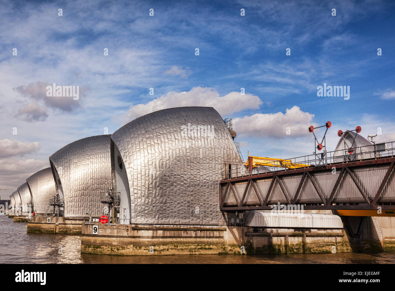 Thames Barrier, London, England. Stock Photo