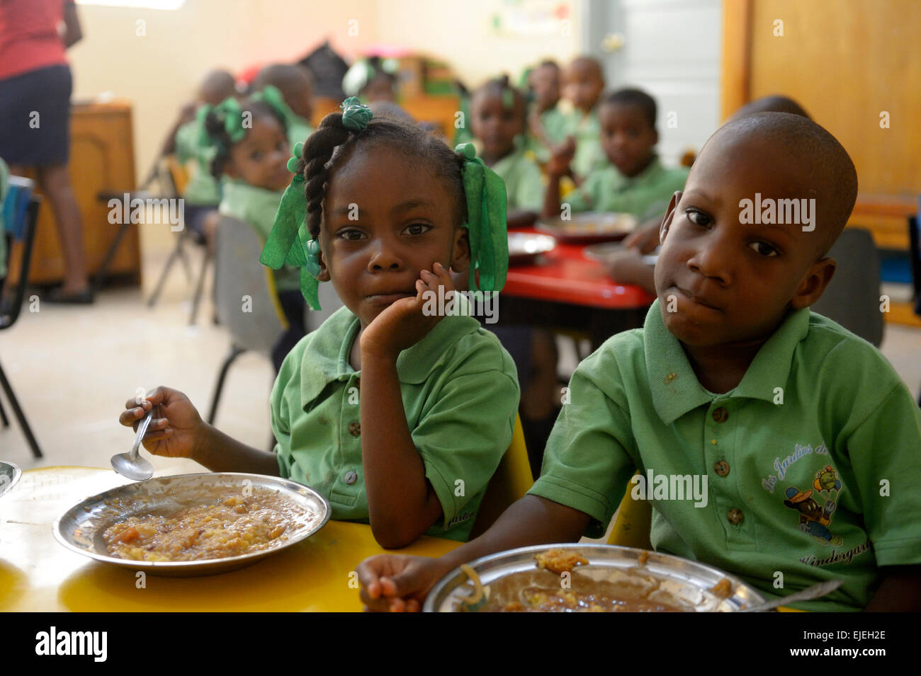 Young African Preschool kids playing in the playground of a kindergarten  school Stock Photo - Alamy