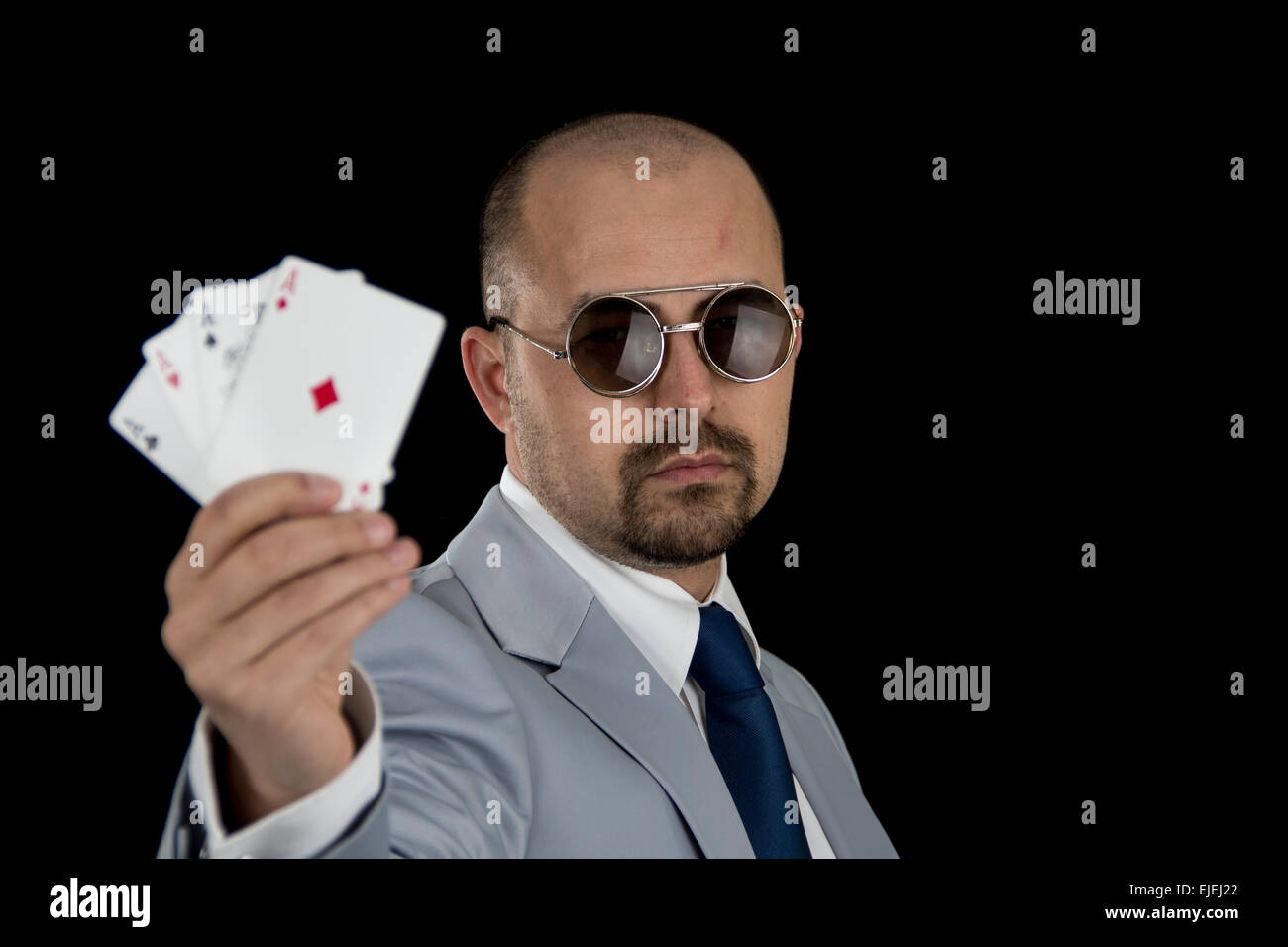 Poker hand card hi-res stock photography and images - Alamy