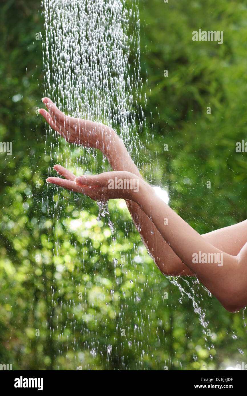 A shower outdoors hires stock photography and images Alamy