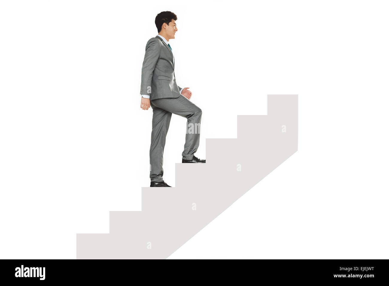 A business man to walk up the stairs Stock Photo - Alamy