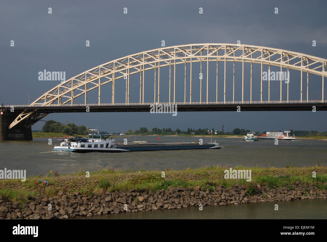 Waalbrug Nijmegen, Netherlands Stock Photo