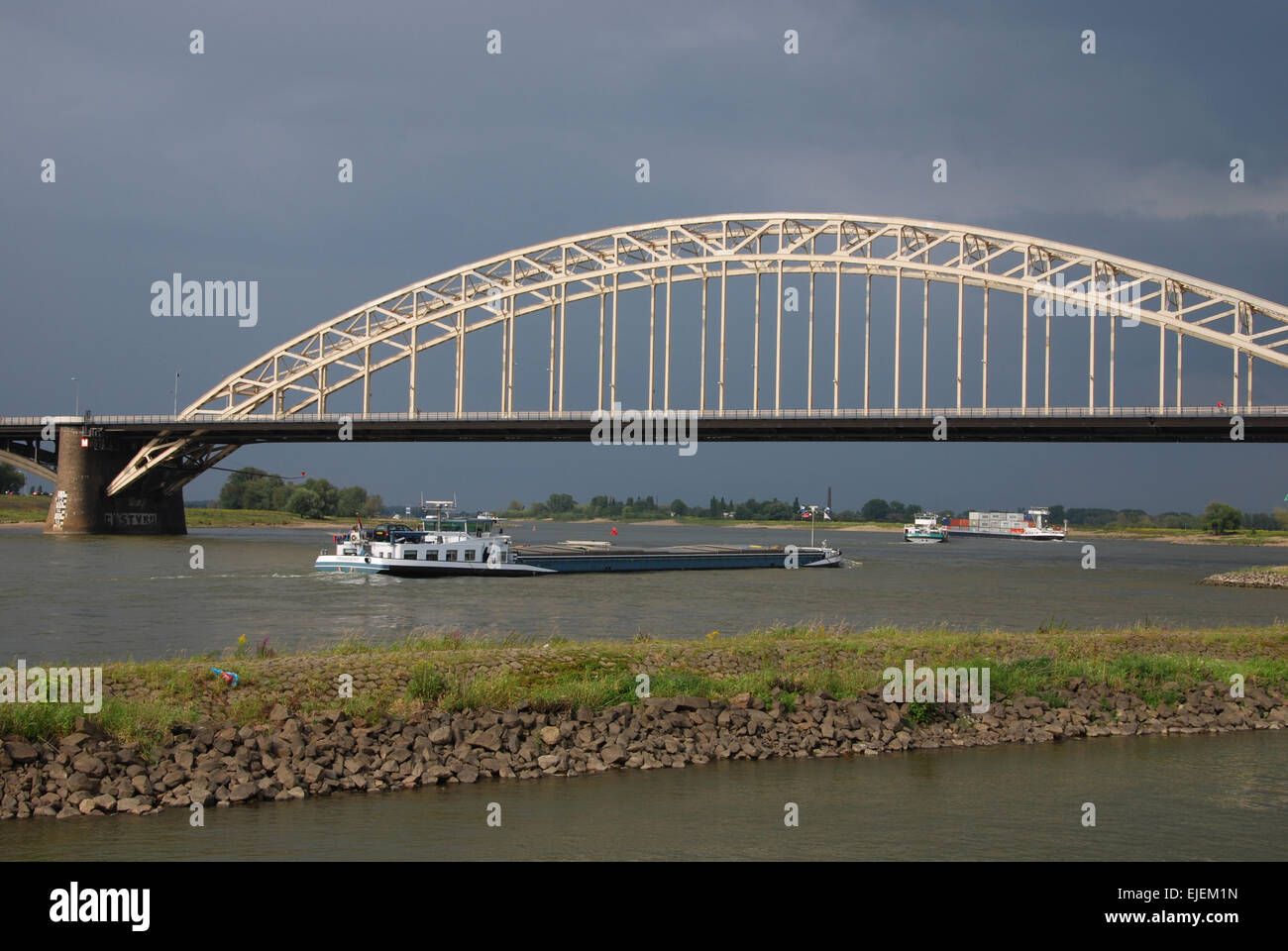 Waalbrug Nijmegen, Netherlands Stock Photo