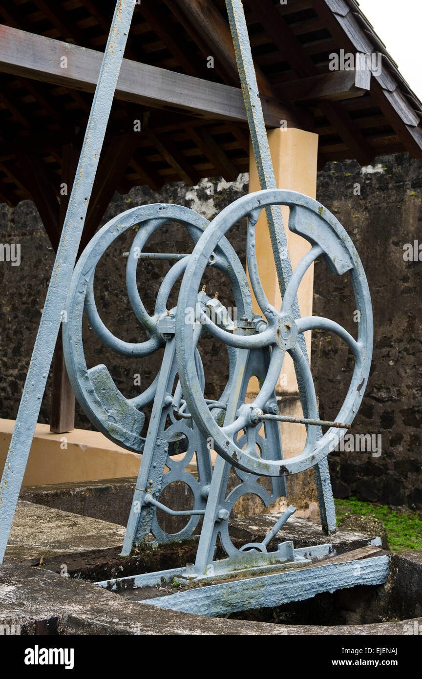 Le Camp de la Transportation, prison famous from the film Papillon, Saint-Laurent-du-Maroni, French Guiana Stock Photo