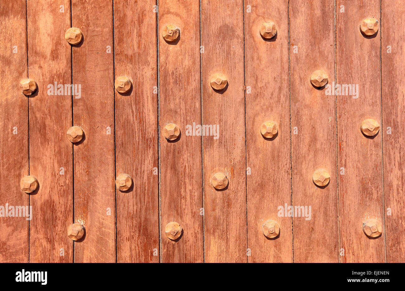 Old wooden door background Stock Photo