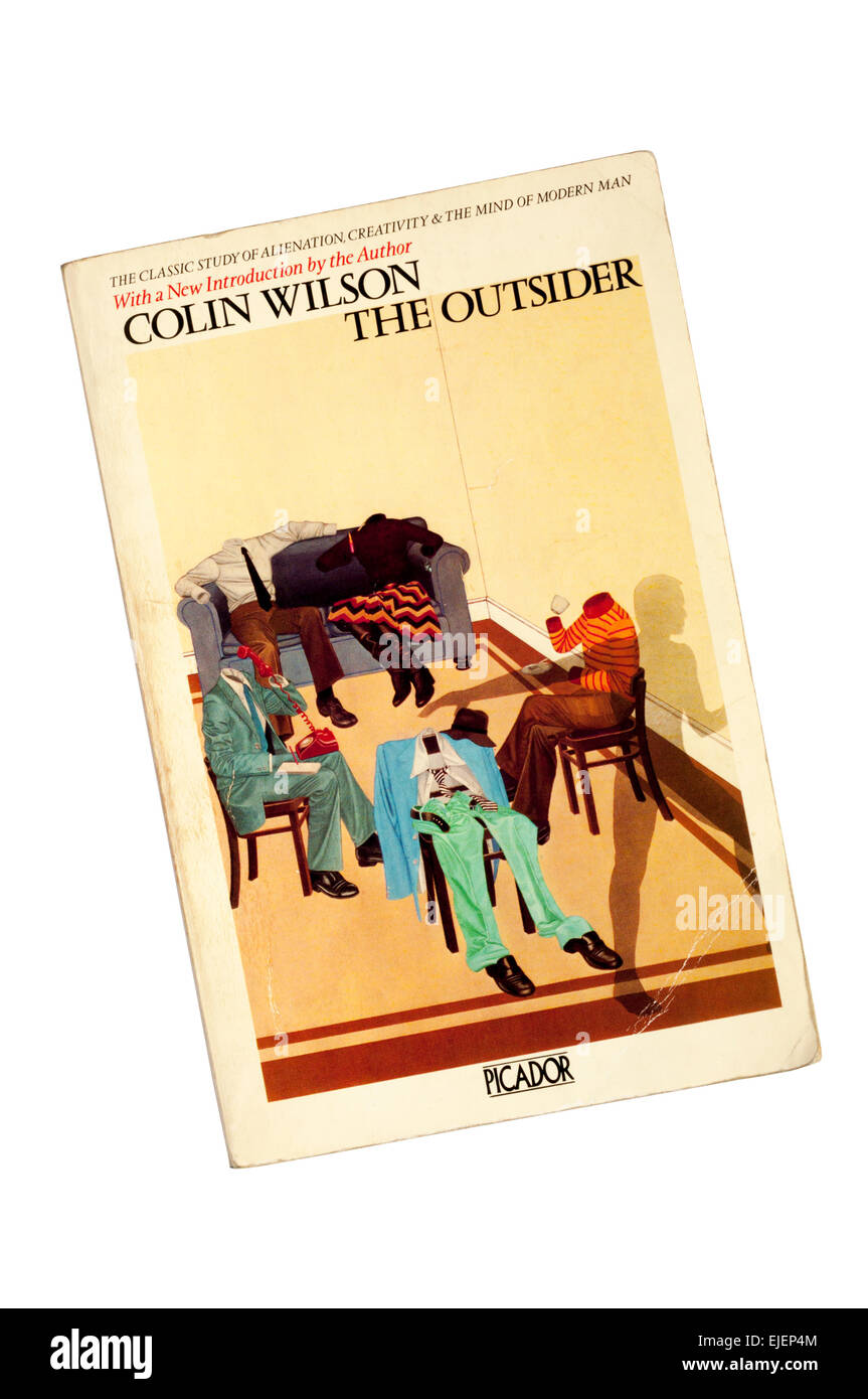 A paperback copy of The Outsider by Colin Wilson. Stock Photo