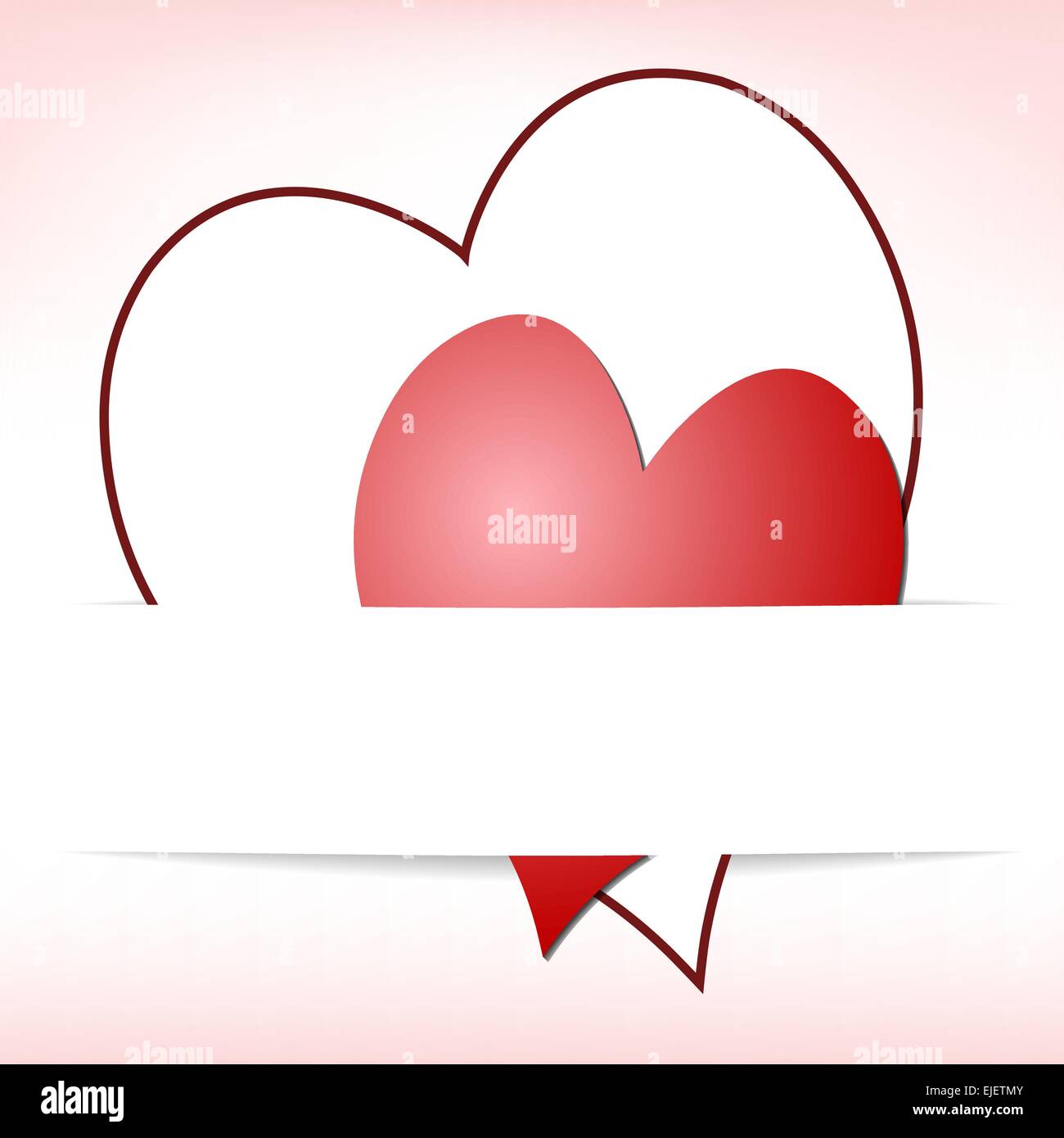 Vector illustration of the heart - symbol of love Stock Vector