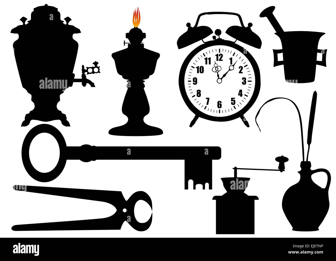 Vector illustration of the various object Stock Vector