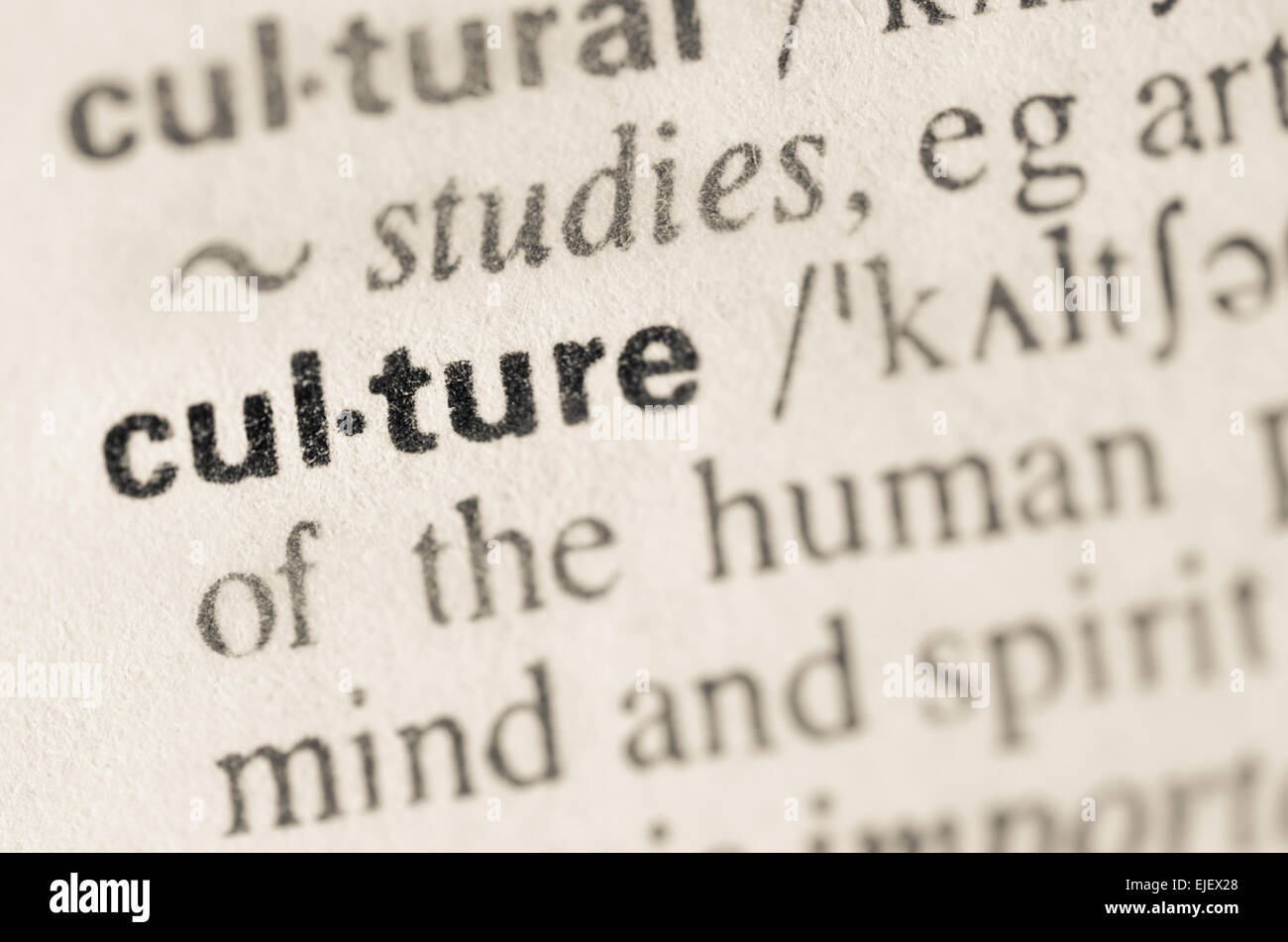 Definition word culture in dictionary hires stock photography and