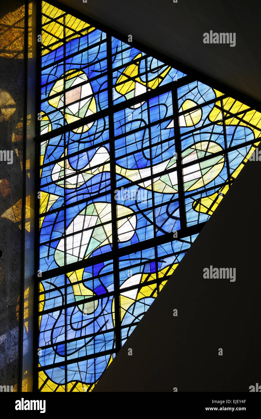 Contemporary Stained Glass Stock Photo