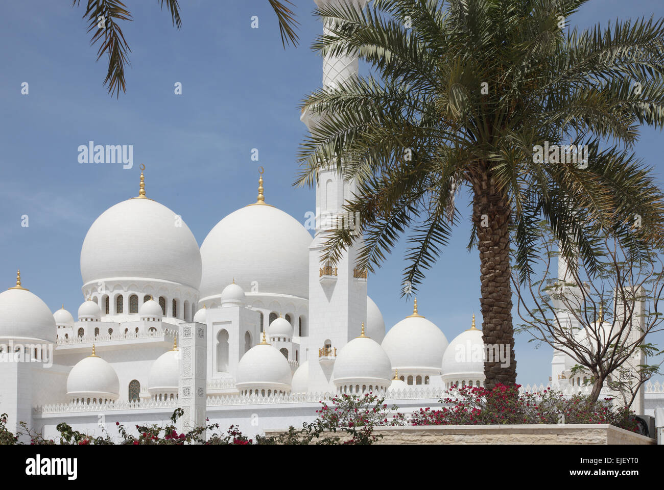 The Grand Mosque Abu Dhabi Stock Photo