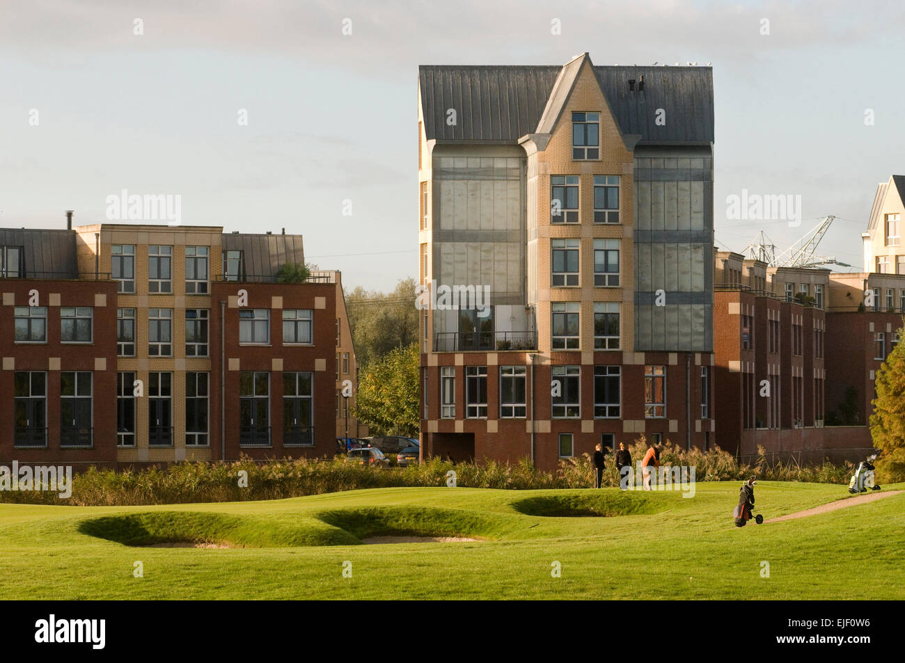 Dalienwaerd: neo rationalism architecture in North Brabant, Netherlands. The wild living. Stock Photo