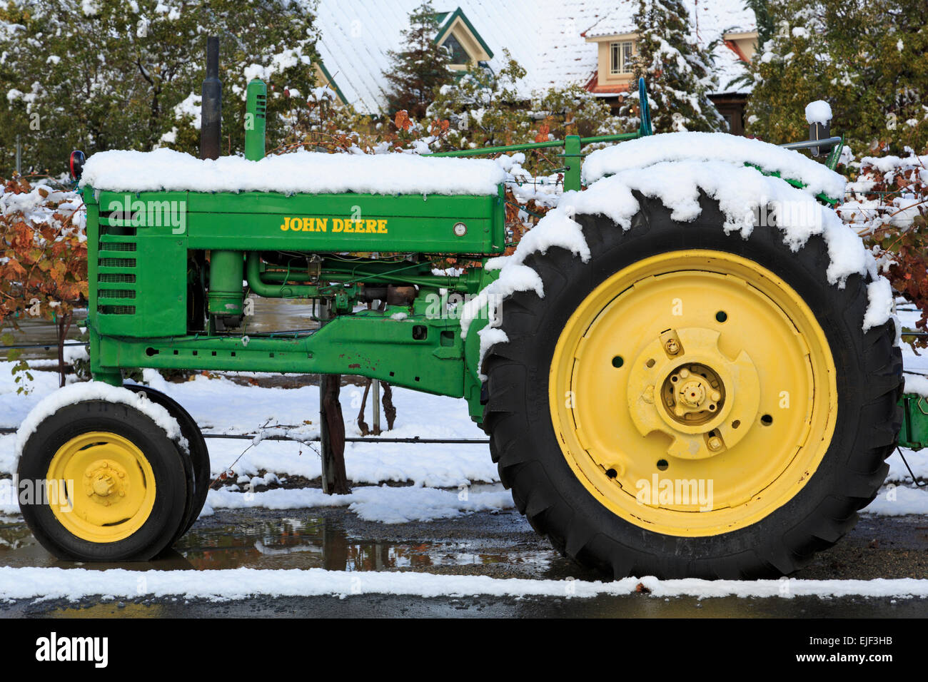 Tractor, South Coast Winery, Temecula Valley, Southern California, USA