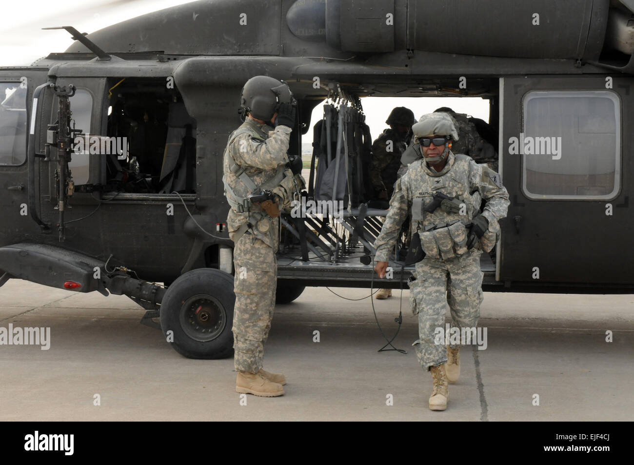 U.S. Army Col. Curtis Mathis, advisor, Stability Transition Team, exits ...