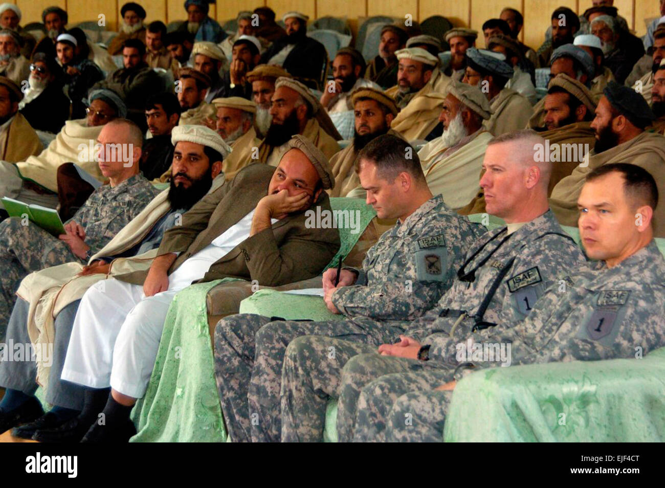 Members of the Nangarhar provincial reconstruction team's agribusiness