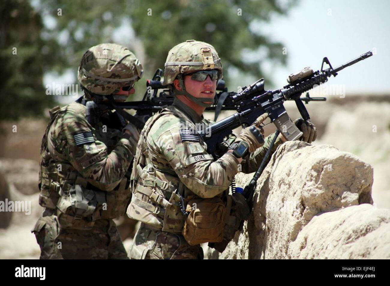 Big Red One Soldiers serving with 2nd Platoon, Alpha Troop, 1st