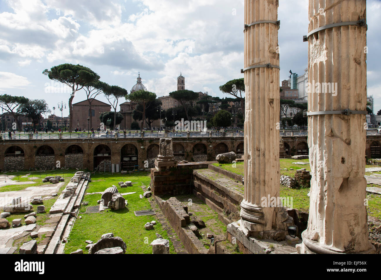 Forum Romanum in Rom, Italy Stock Photo