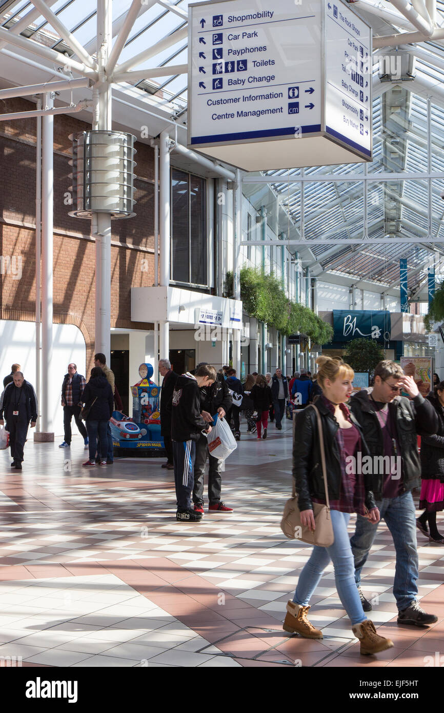 Mill gate centre Bury in Greater Manchester on a sunny day Stock Photo