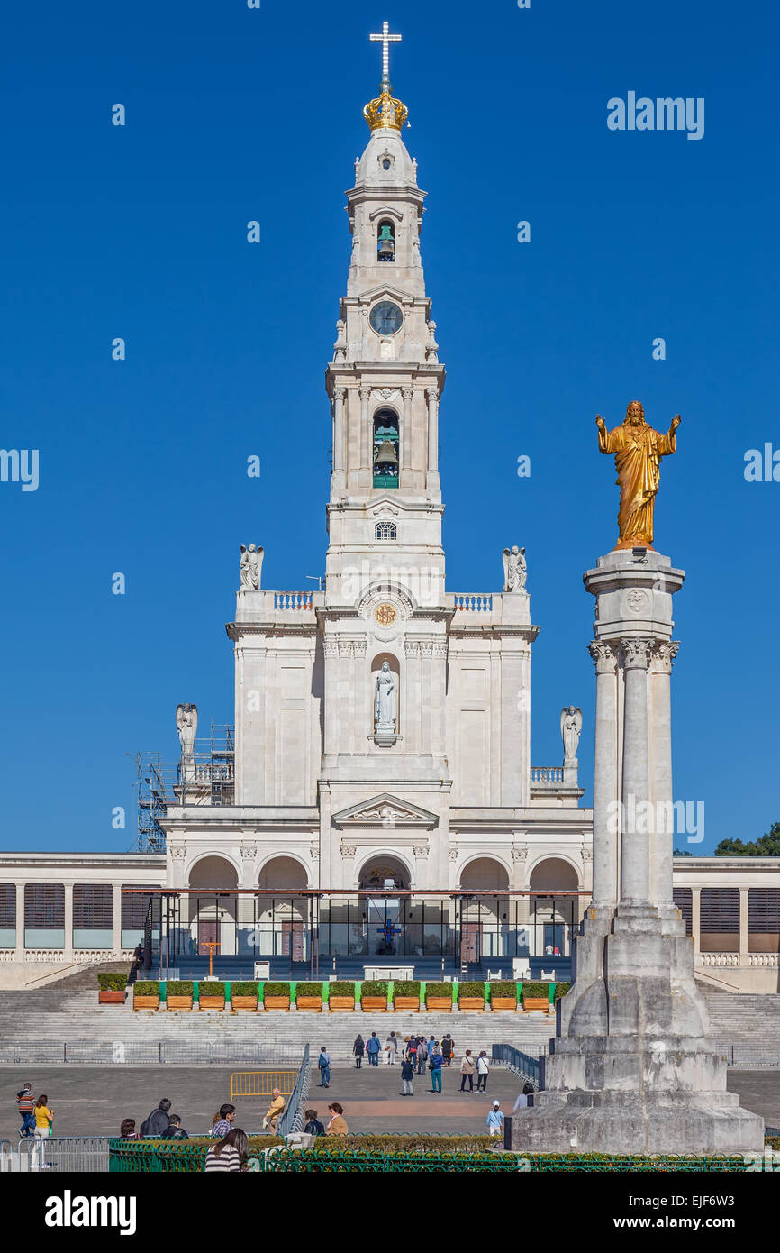 Sanctuary of Fatima, Portugal. Basilica of Nossa Senhora do Rosario and