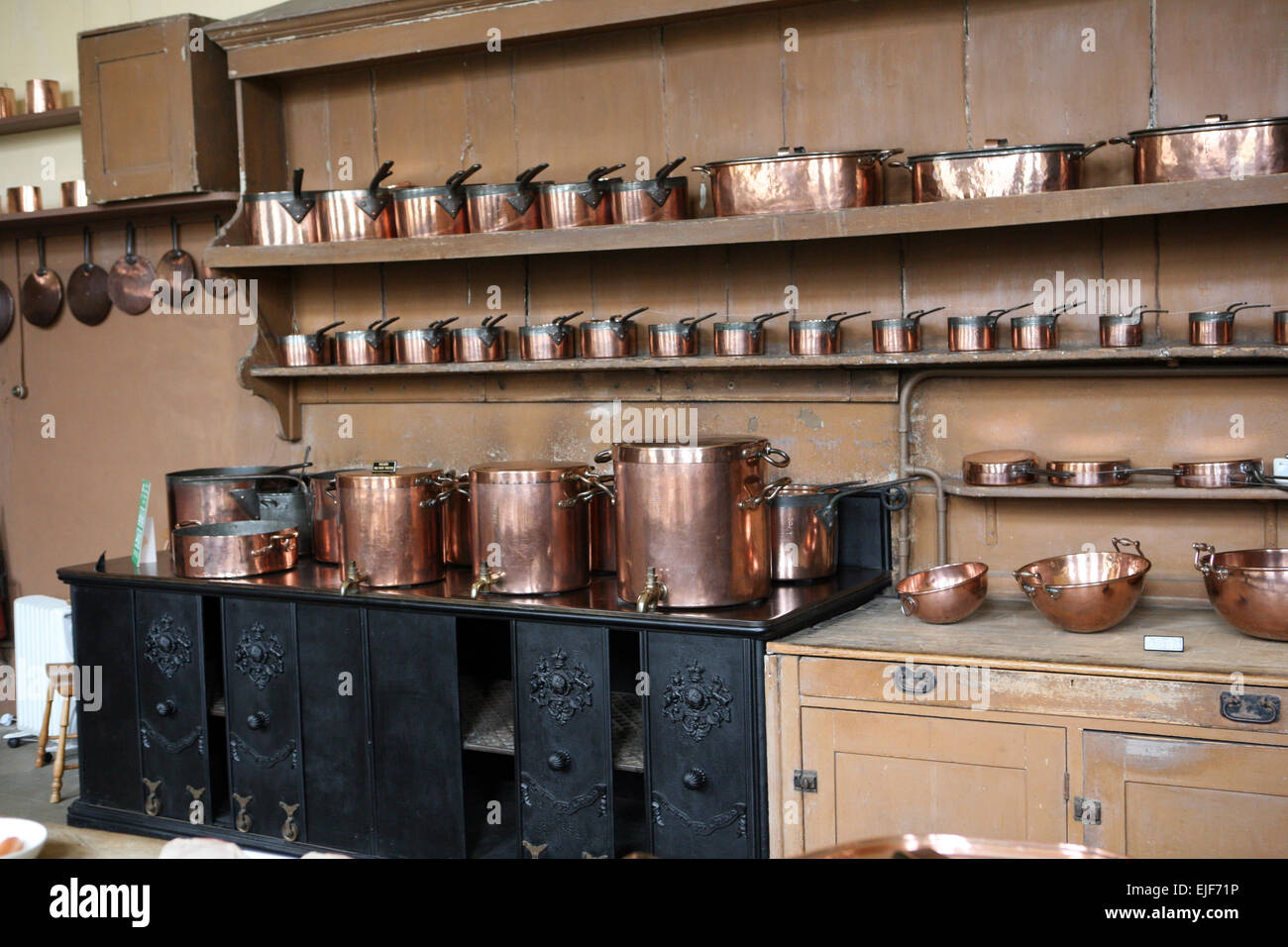 The kitchens at Petworth House Stock Photo Alamy