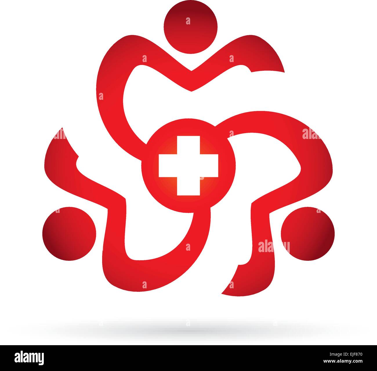 Vector Icon Health and Heart Community Stock Vector