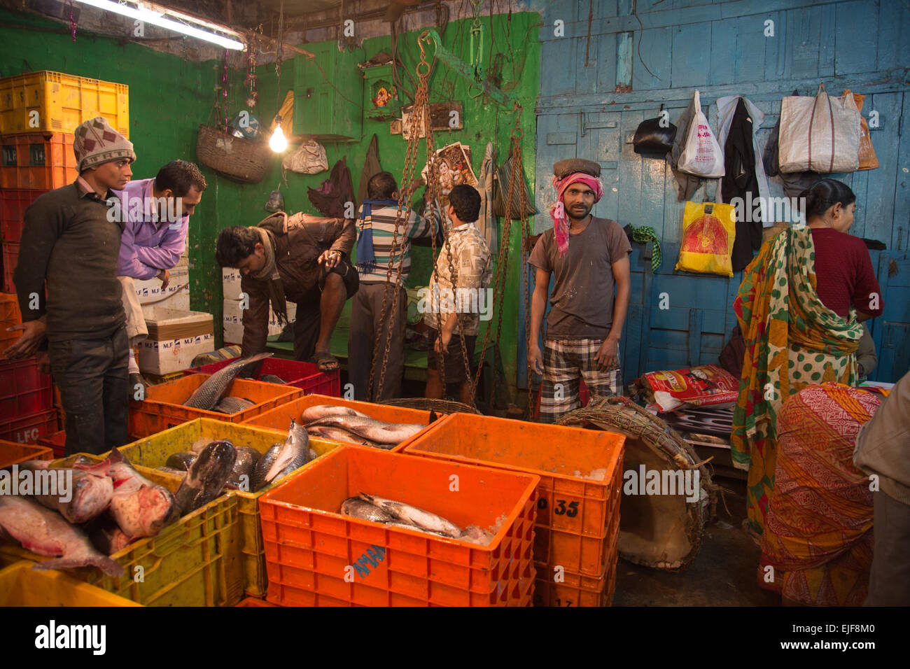 Fish market Kolkata Stock Photo Alamy