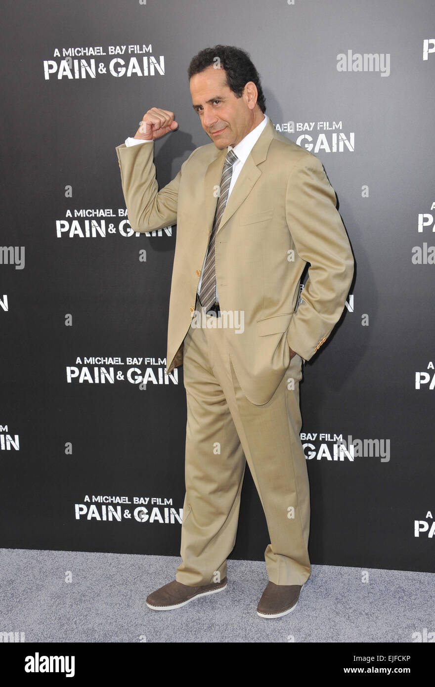 LOS ANGELES, CA - APRIL 22, 2013: Tony Shalhoub at the Los Angeles premiere of his movie 'Pain & Gain' at the Chinese Theatre, Hollywood. Stock Photo