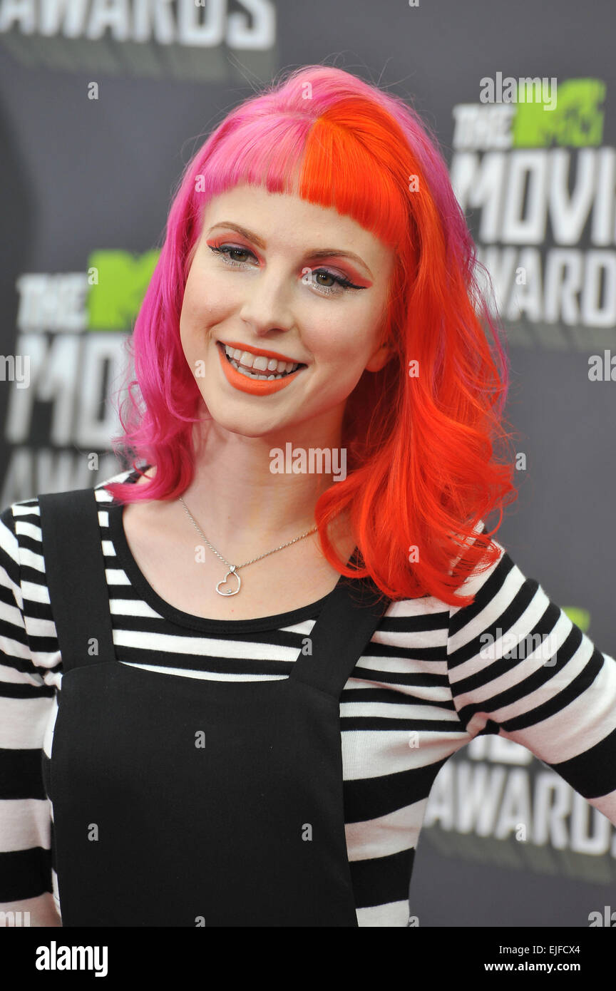Los Angeles Ca April 14 2013 Singer Hayley Williams Of