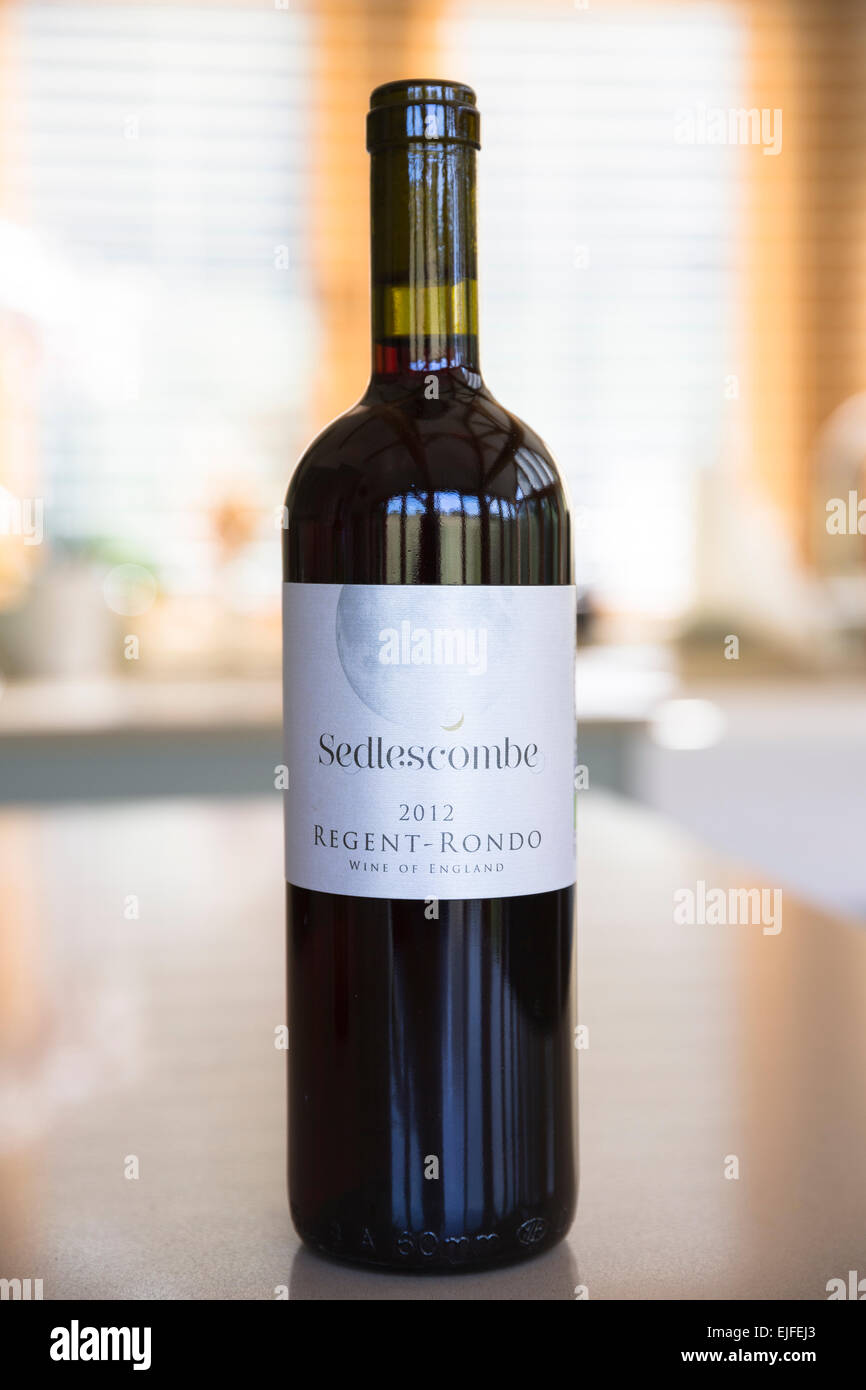 English wine Bottle of red wine Regent Rondo from