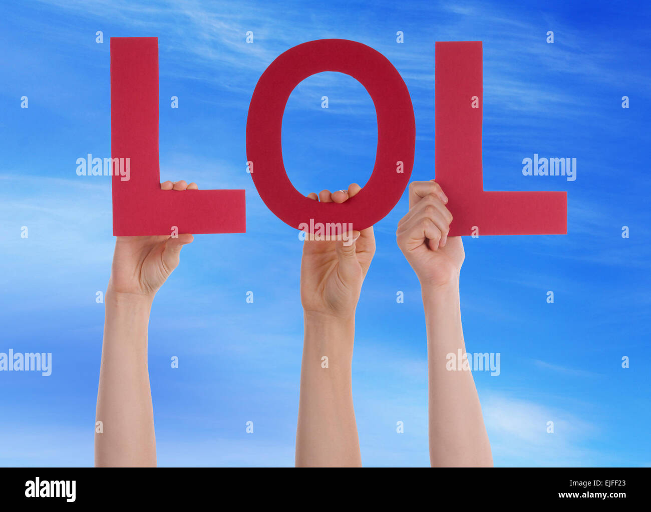 Lol Keys Meaning Laughing Out Loud Laugh Funny Or Hilarious Stock Photo -  Alamy