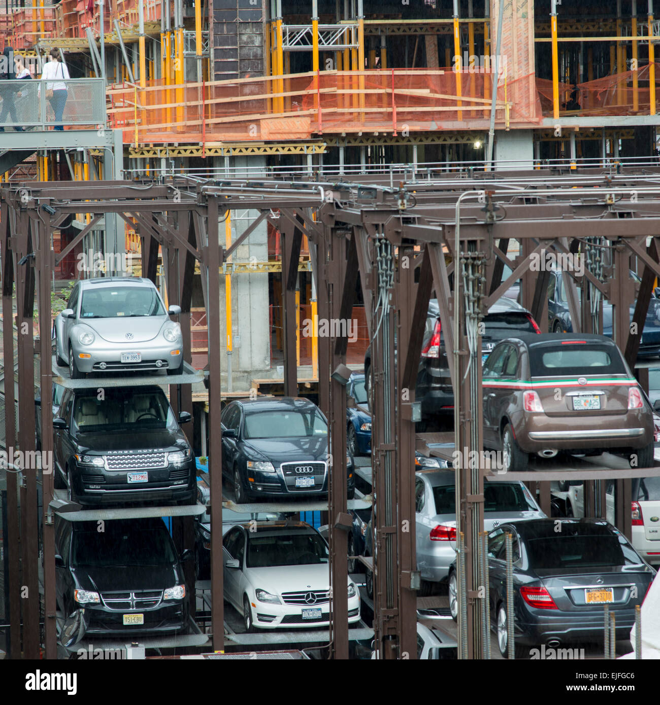 Elevated car parking garage, Chelsea, Manhattan, New York City, New York  State, USA Stock Photo - Alamy
