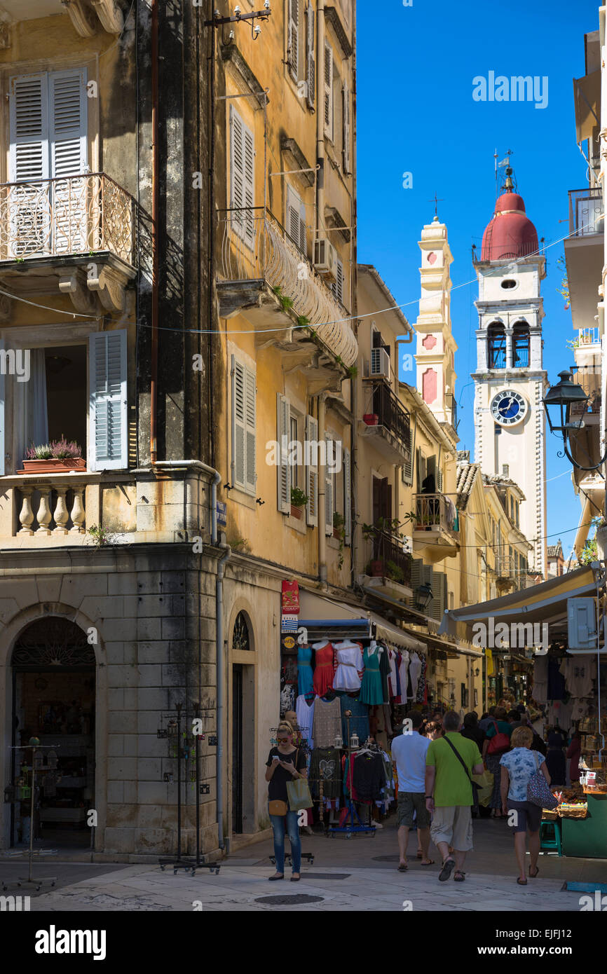 corfu-shopping-street-in-corfu-hi-res-stock-photography-and-images-alamy