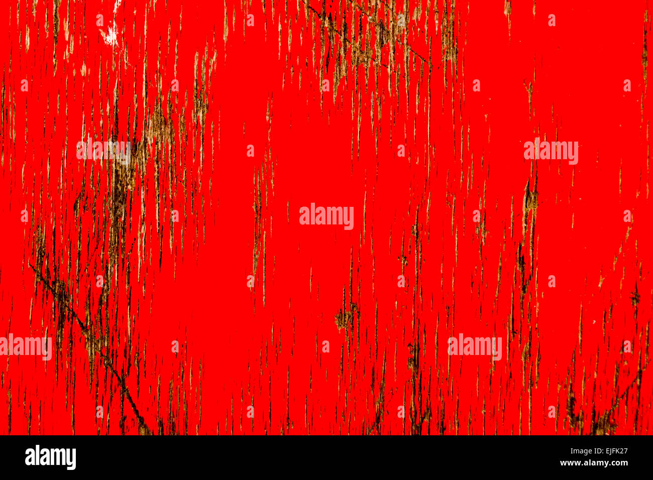 Red Wood Paint on cracked wood Stock Photo Alamy