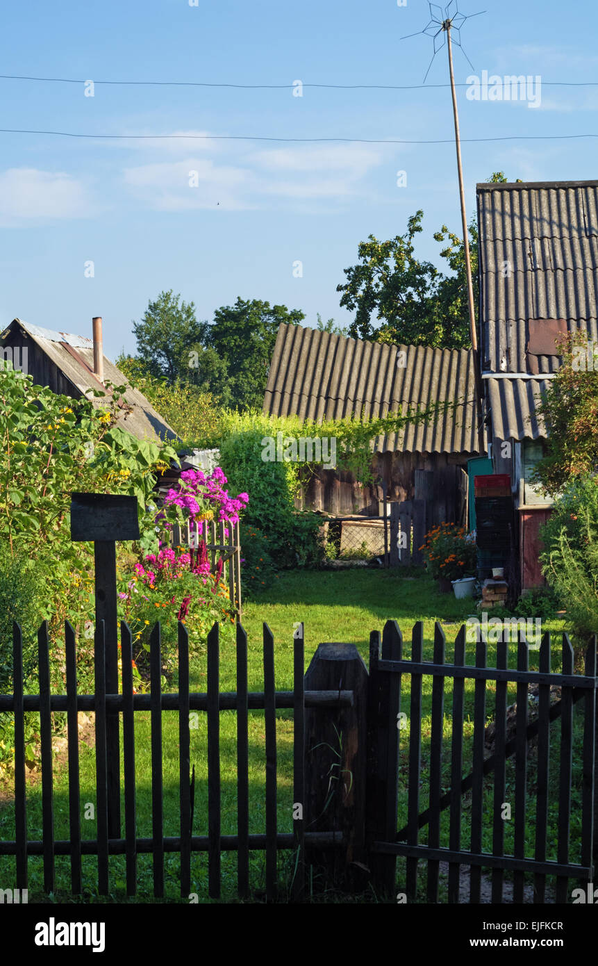 Village house yard Stock Photo Alamy