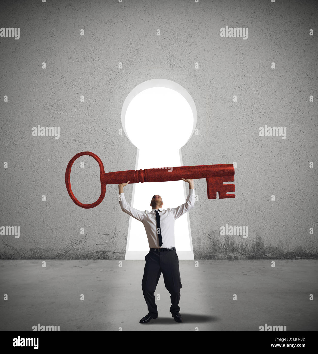 Find the solution key Stock Photo
