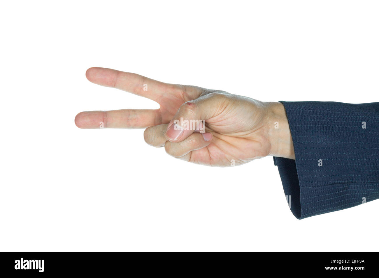 Two Fingers V Sign High Resolution Stock Photography and Images Alamy