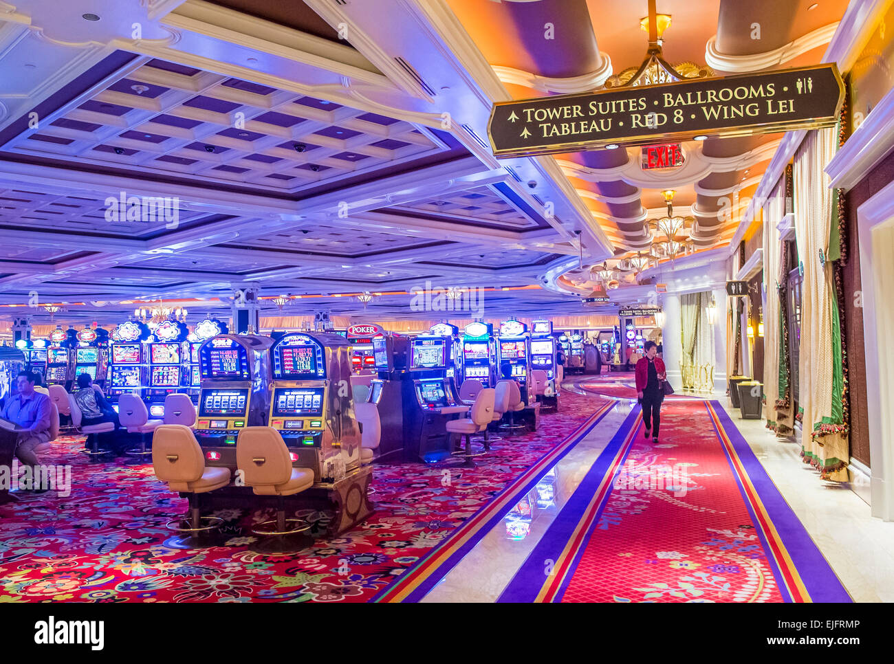 The interior of Wynn Hotel and casino in Las Vegas Stock Photo - Alamy