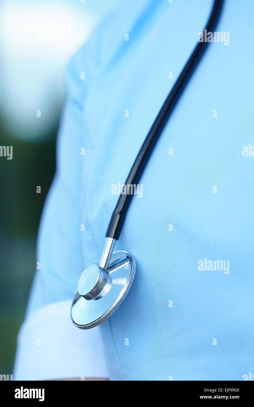 woman doctor with stethoscope Stock Photo - Alamy