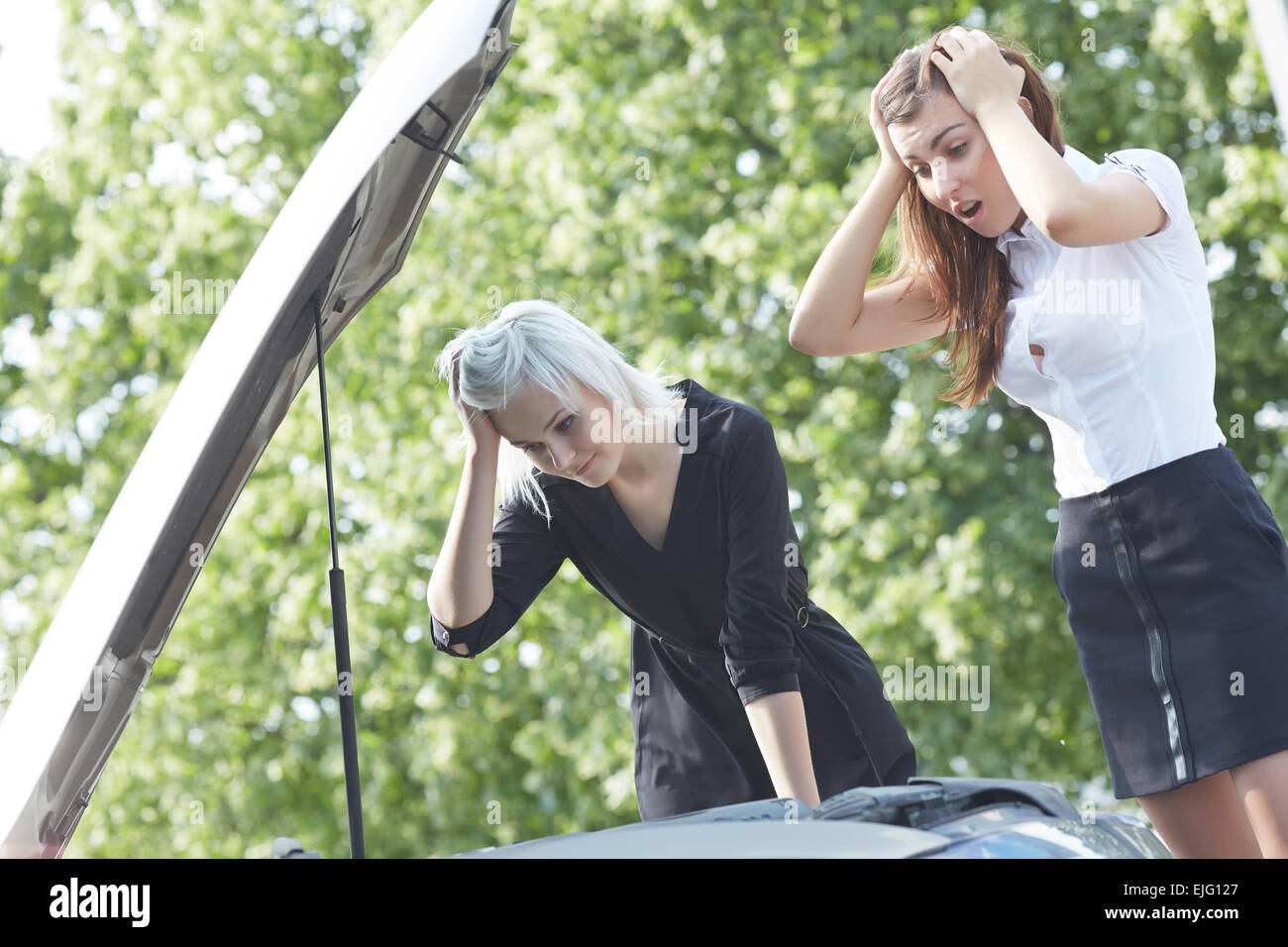 car broke down Stock Photo Alamy