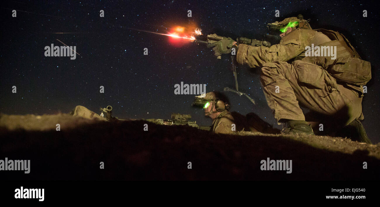 U.S. Army Rangers assigned to 2nd Battalion, 75th Ranger Regiment, fire ...