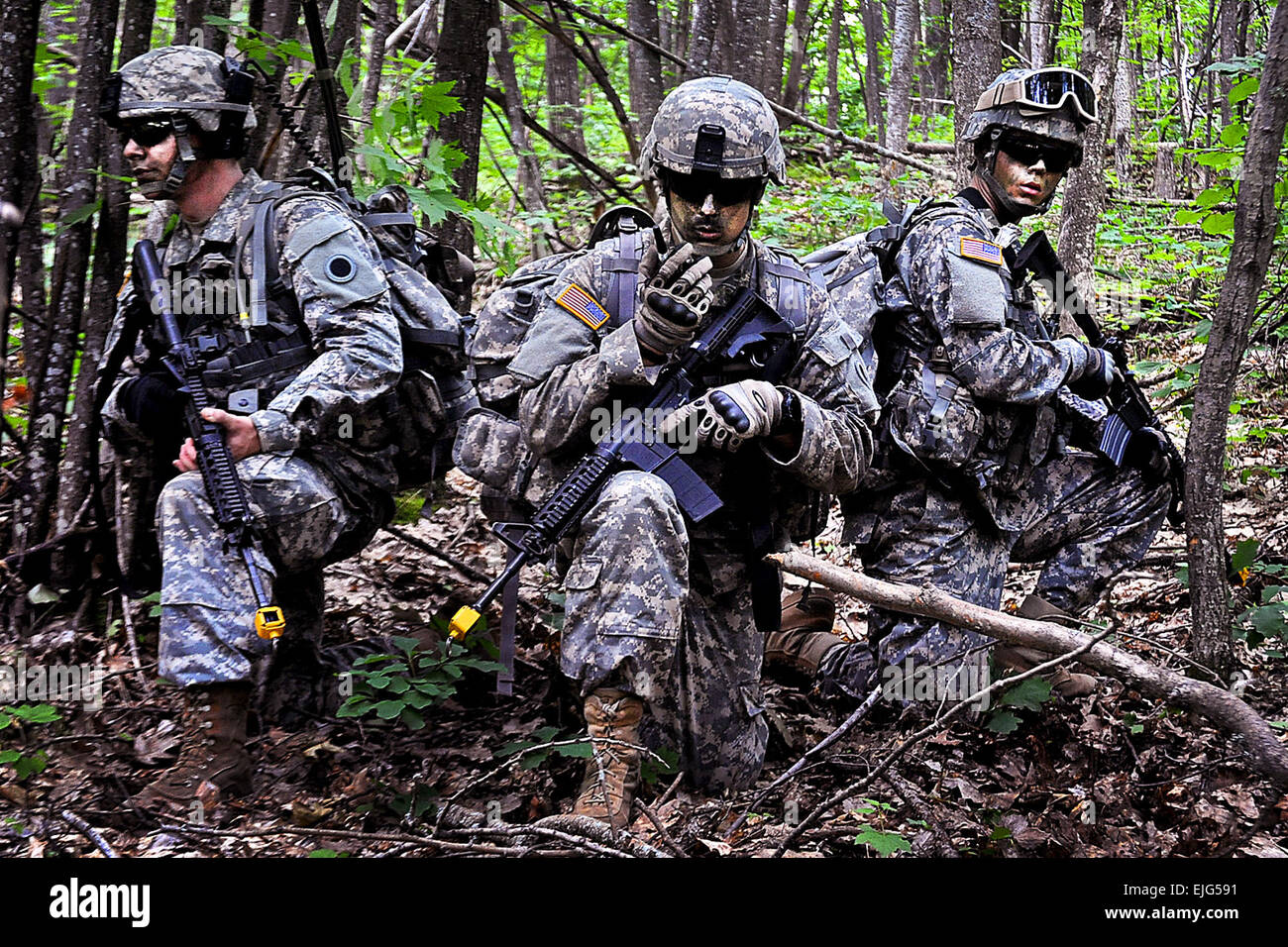 Michigan Army National Guard Infantry Soldiers and Reserve Officer