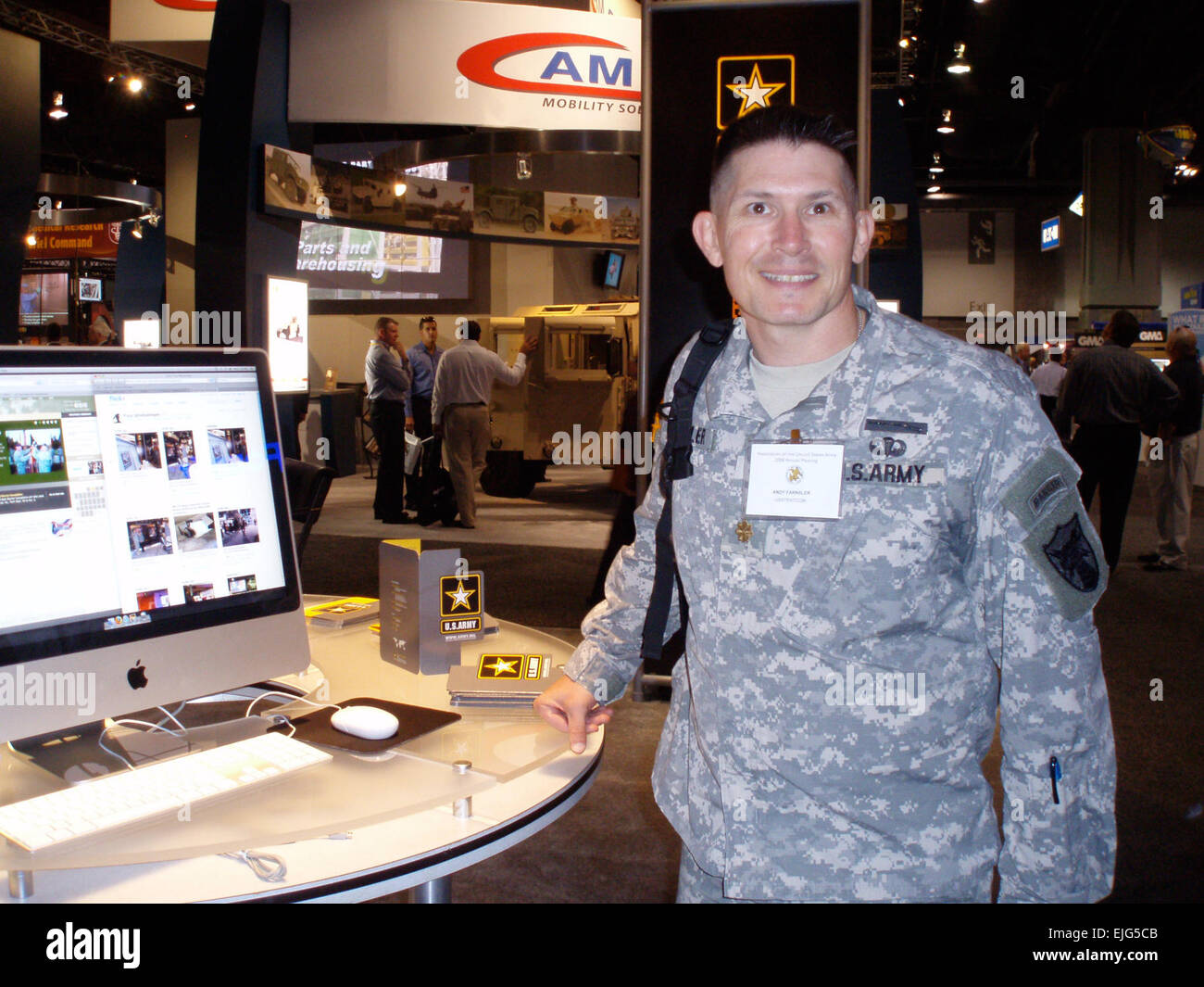 Maj. Andy Farnsler, USSTRATCOM.   /armyexhibit  /armyexhibit   /facesofstrength  /facesofstrength Stock Photo