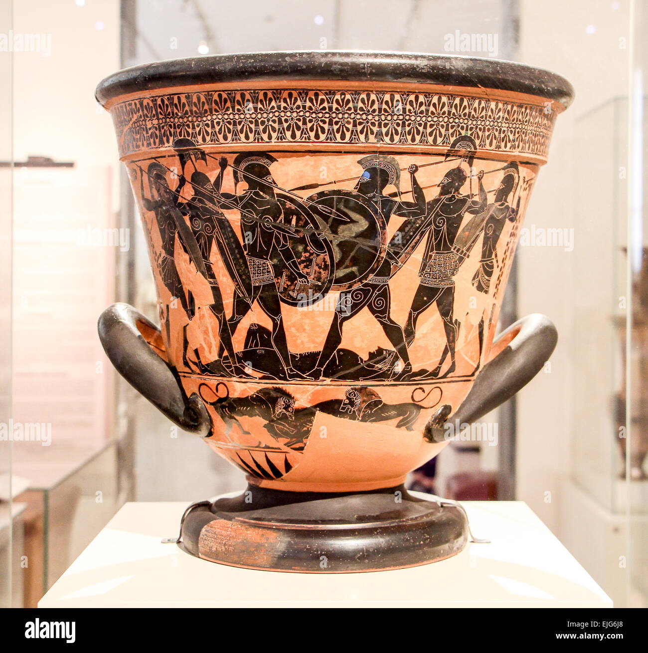 Greece Athens National Archaeological Museum Krater Attica Stock Photo